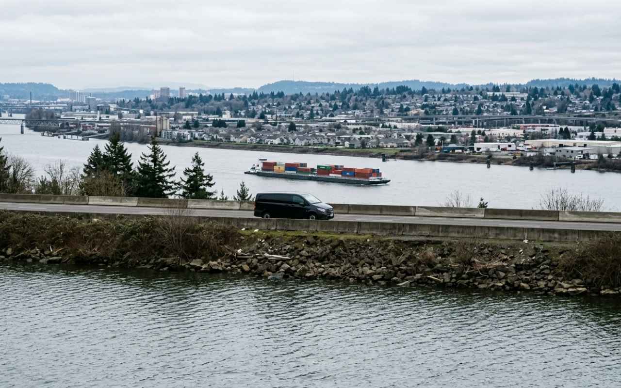 Route from Camas to PDX