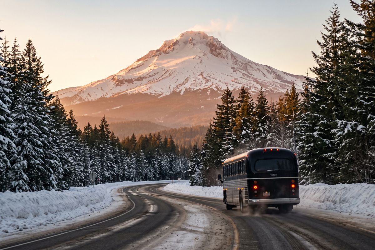 Route from Timberline Lodge to PDX