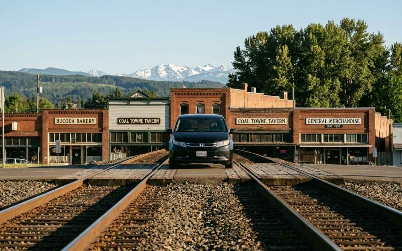 Airport shuttle vehicle in Bucoda