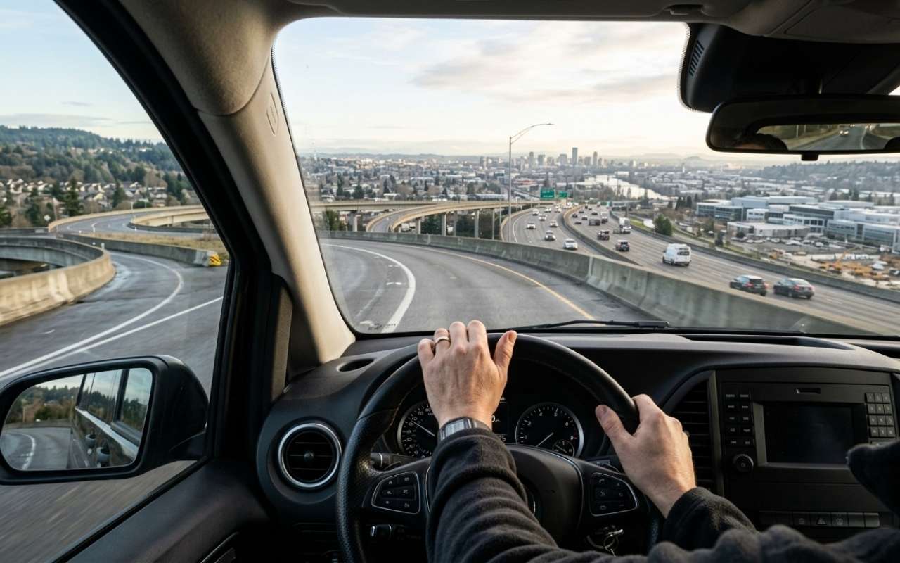 Route from Bethany to PDX