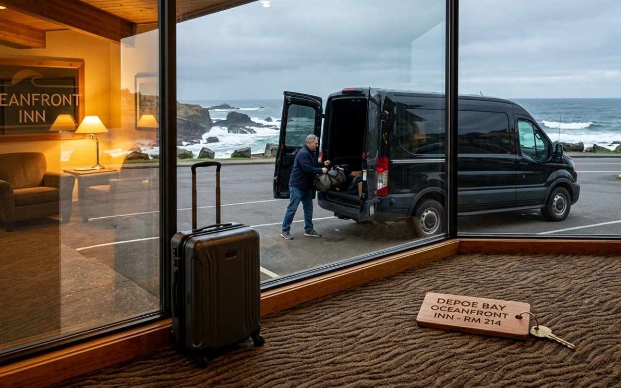 Hotel, Vacation Rental & Coastal Pickup in Depoe Bay