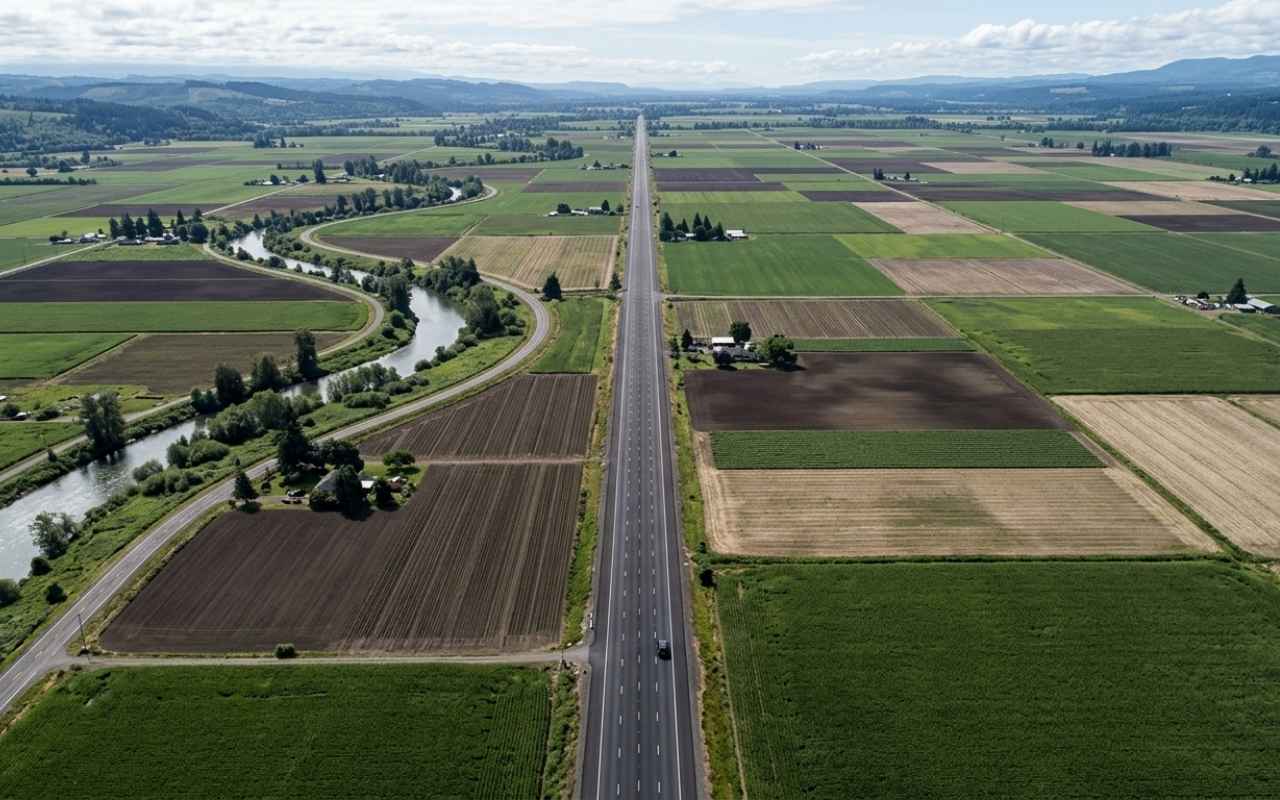 Route from Centralia to PDX