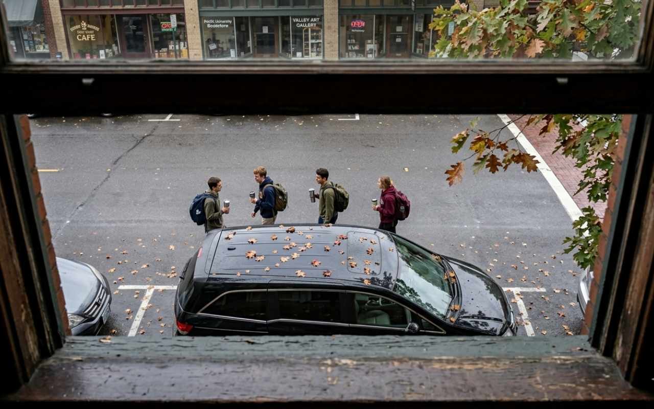 Airport shuttle vehicle in  Forest Grove