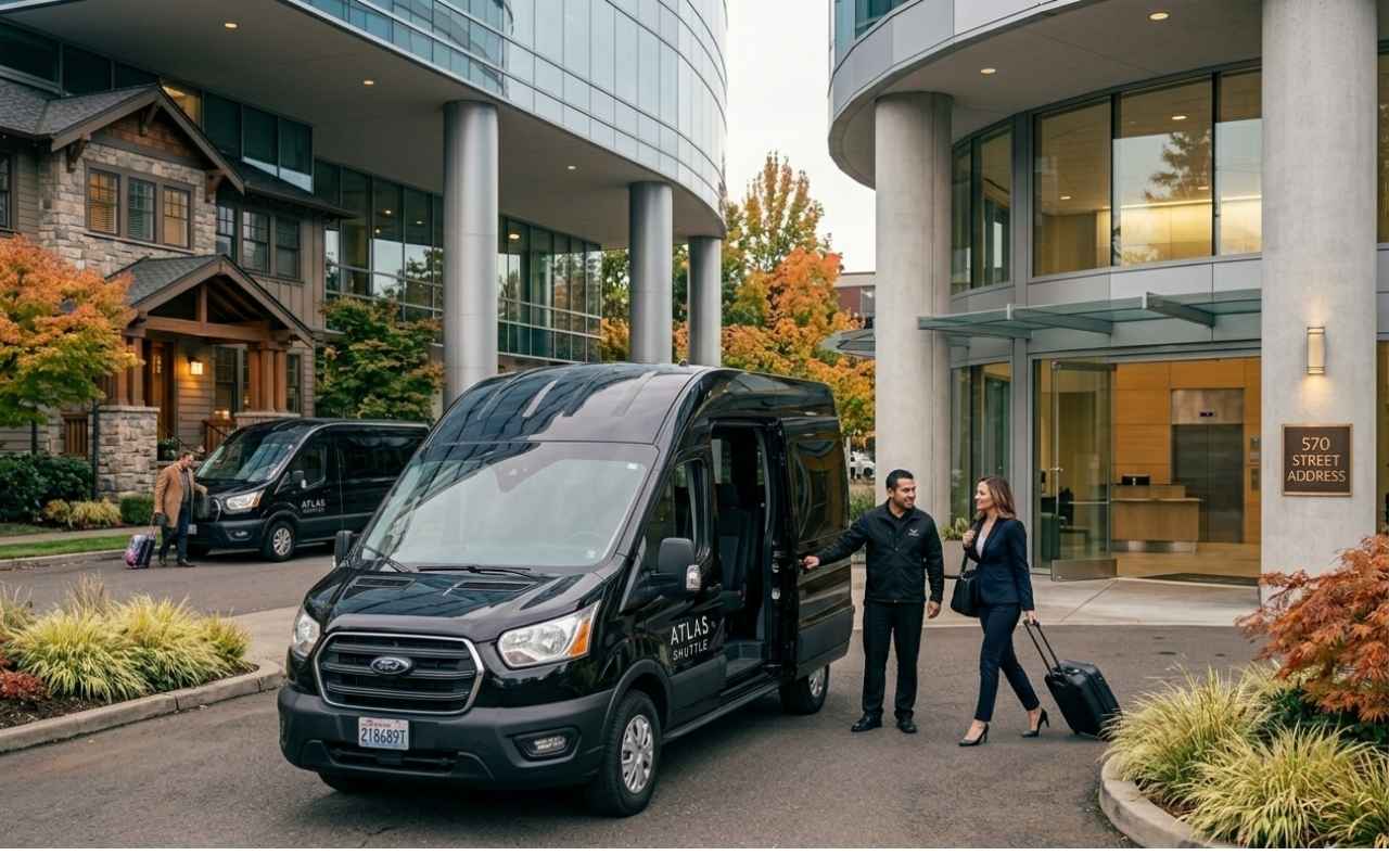 Shuttle pickup in Lake Oswego