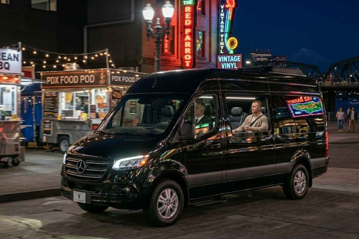 Mercedes Sprinter Tour Groups & Visitors shuttle portland