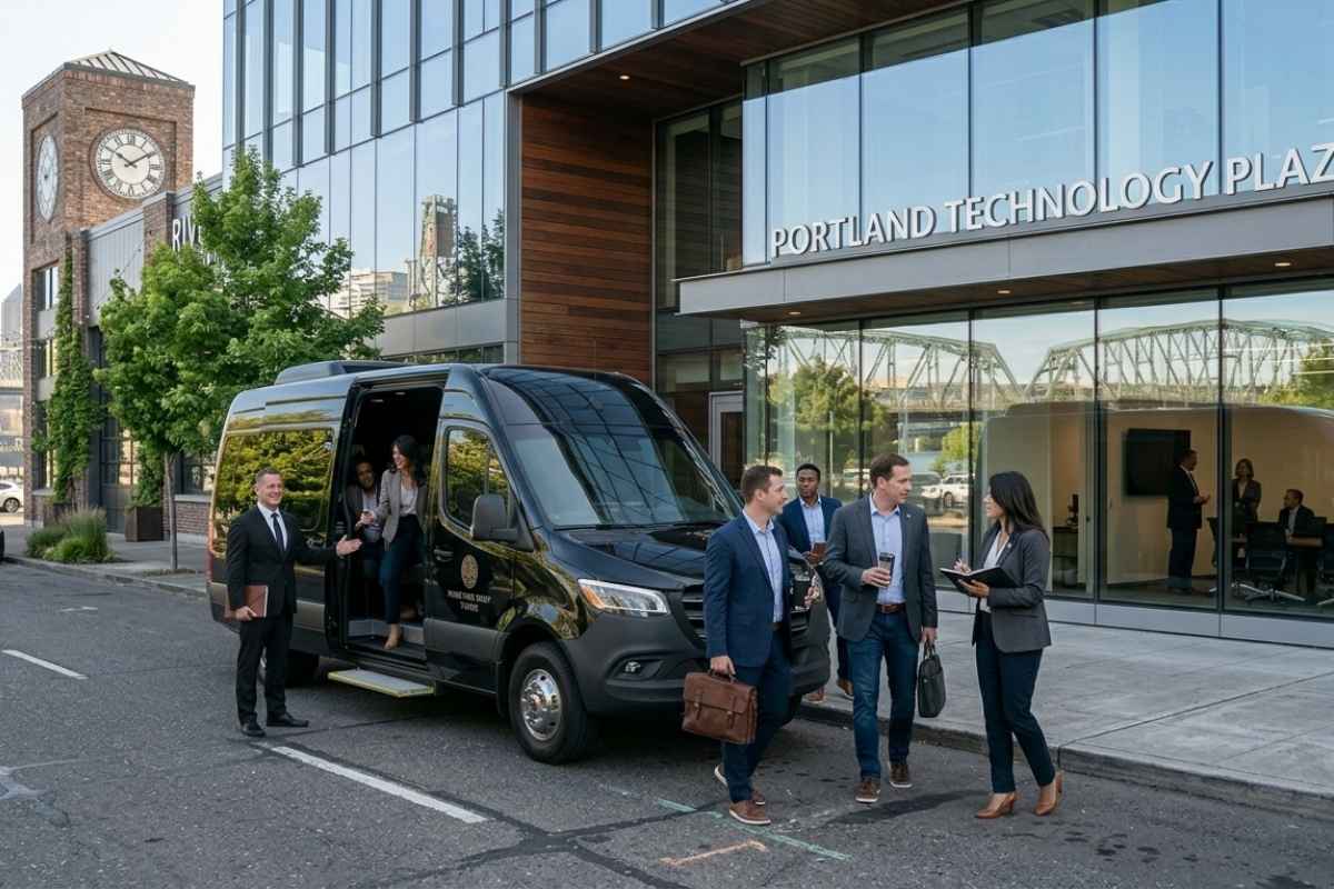 Mercedes Sprinter Corporate Groups shuttle portland