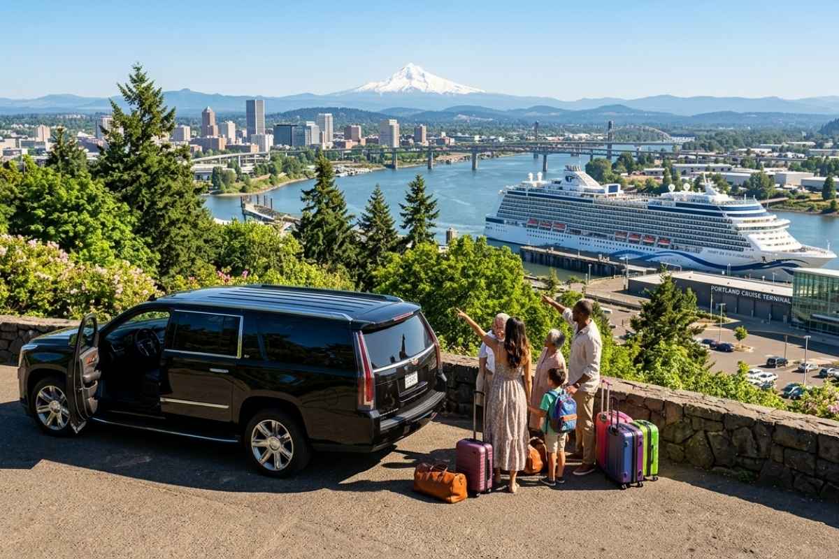 Tourists Visiting the Pacific Northwest shuttle service in portland