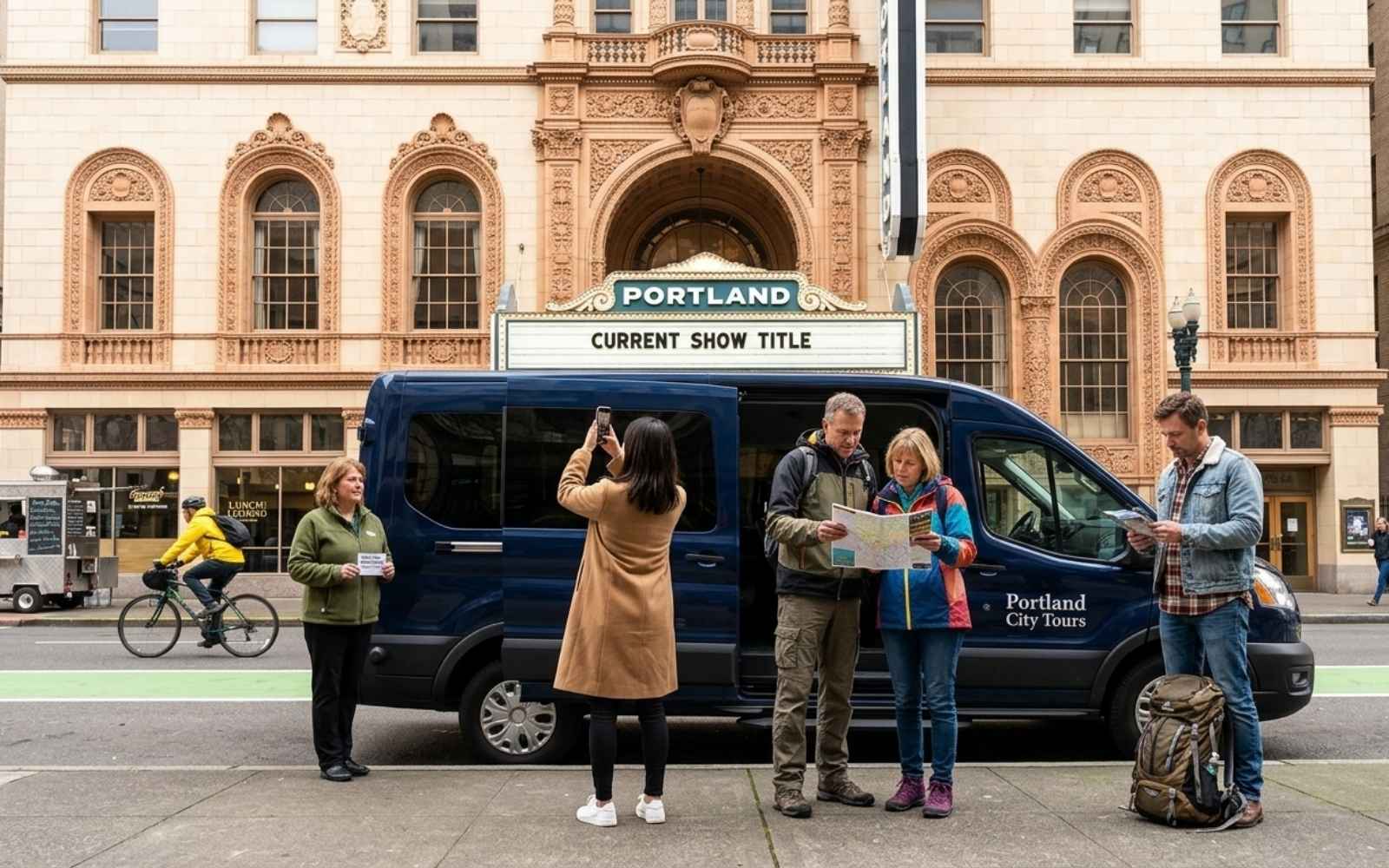 Tourists Visiting Portland
