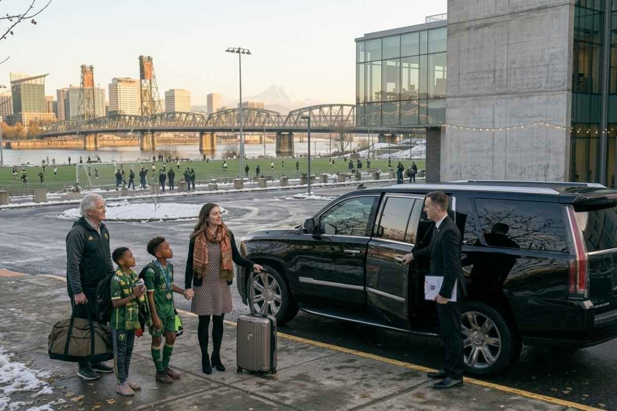 Visitors Attending Sporting Events shuttle service portland