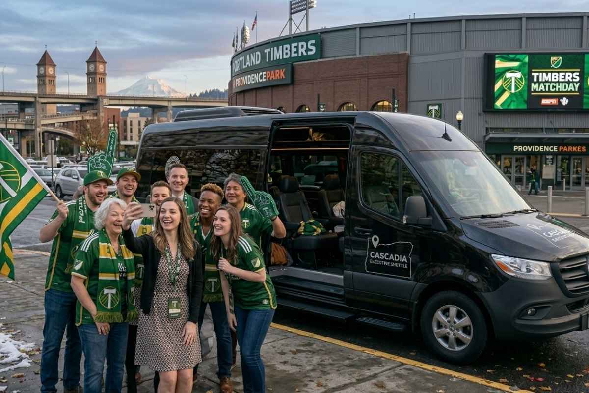 Friend Groups Attending Games shuttle service portland
