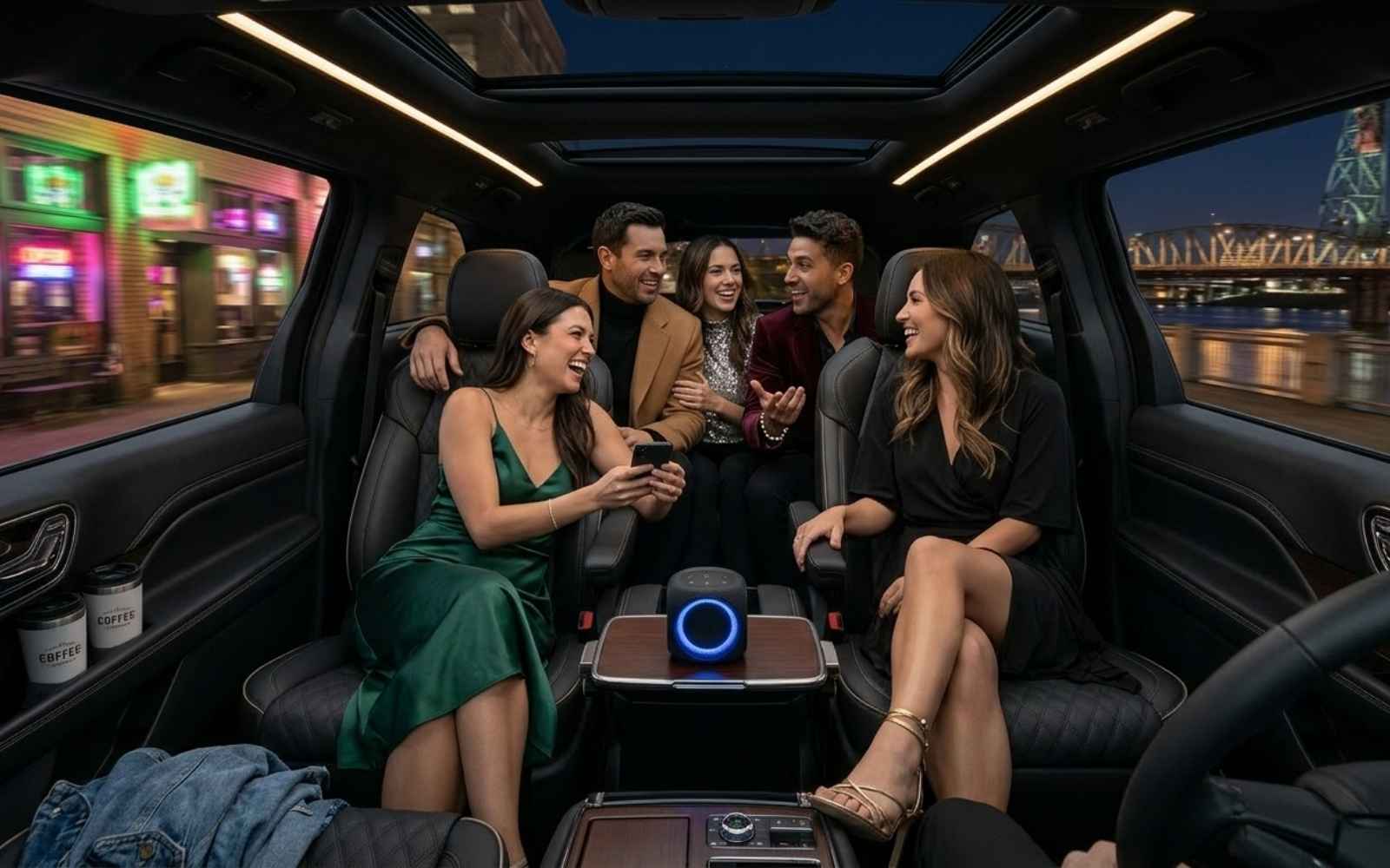 Friends Enjoying a Night Out