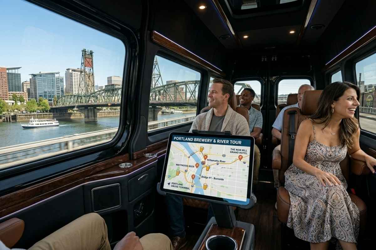 Custom Brewery Tour Routes shuttle Service In Portland