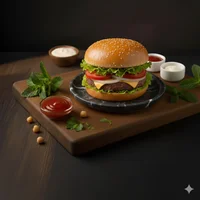 برجر لحم وجبن