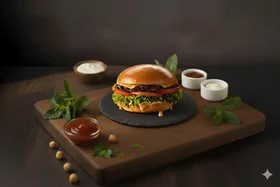 برجر دجاج وجبن